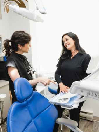 Hygienist and patient at Promenade Village Dental